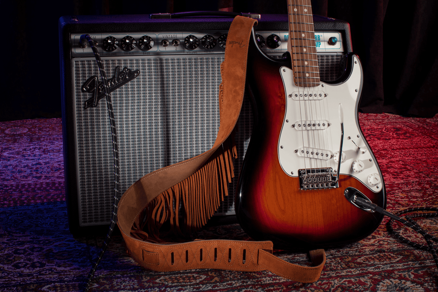 Suede Fringe Strap