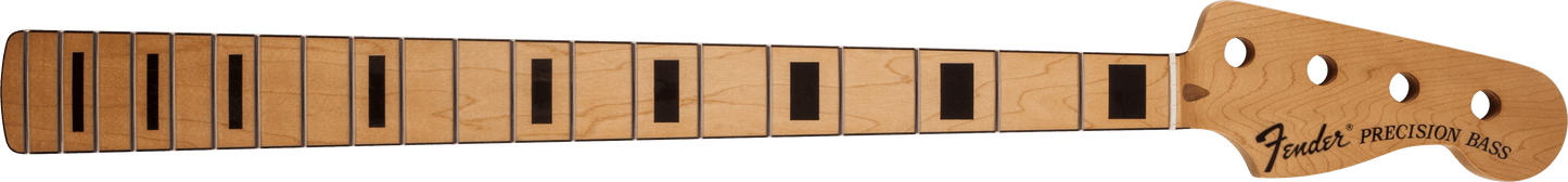 Precision Bass® Neck, 20 Medium Jumbo Frets, Block Inlay - Maple