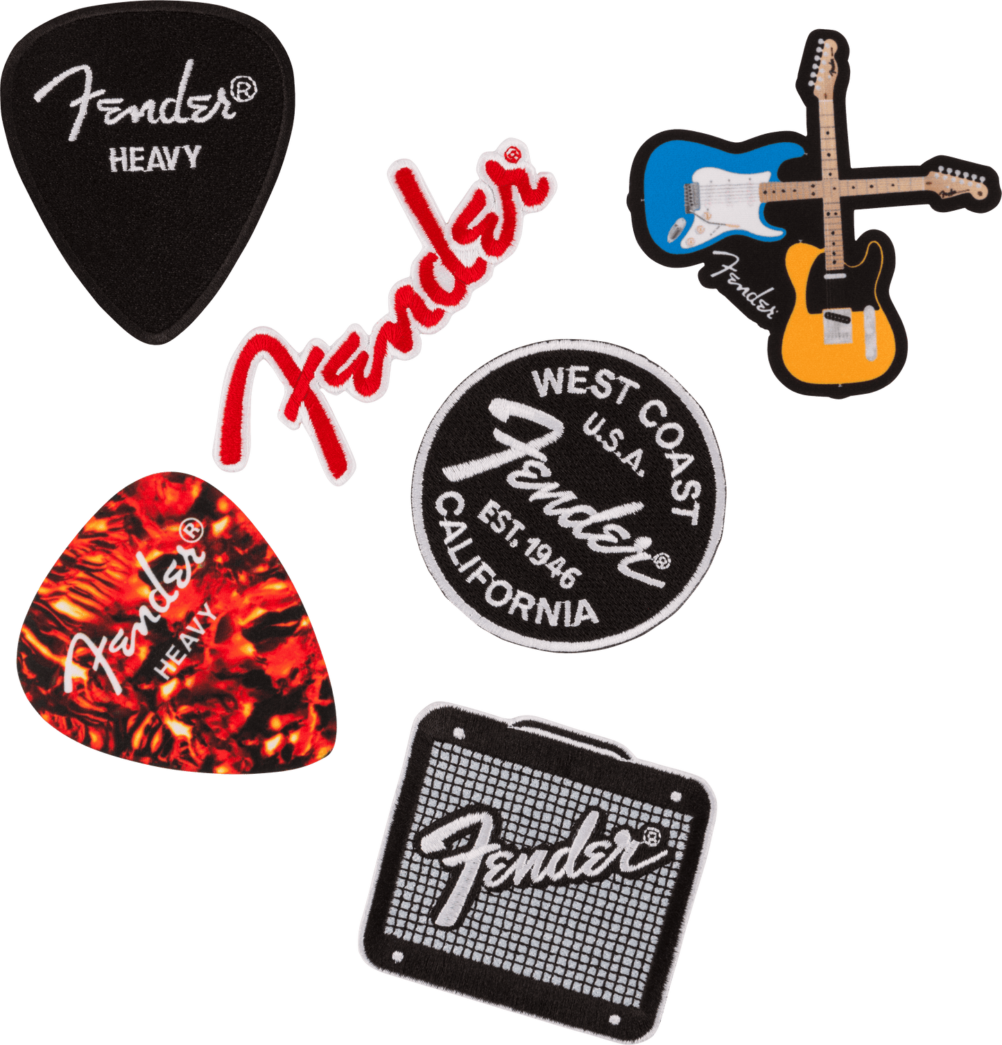 Fender™ Heavy Pick Patch, Tortoiseshell